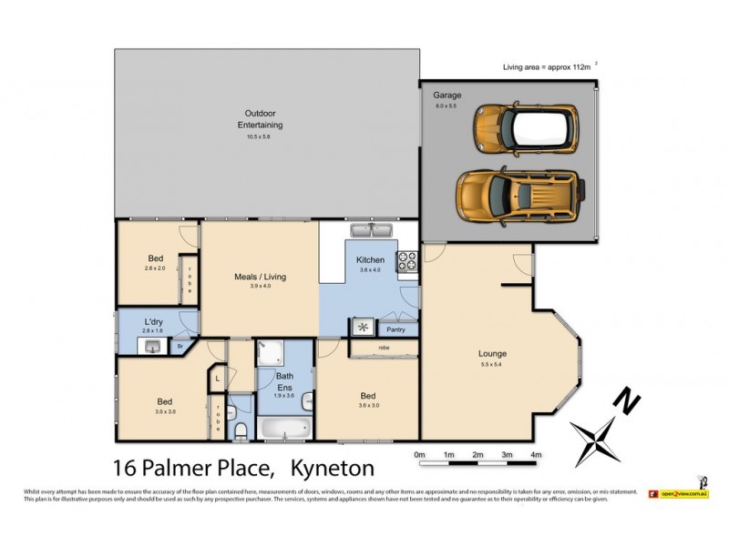 16 Palmer Place, Kyneton VIC 3444 Floorplan