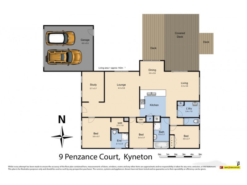 9 Penzance Court, Kyneton VIC 3444 Floorplan