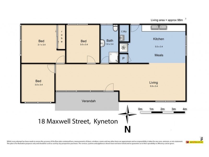 18 Maxwell Street, Kyneton VIC 3444 Floorplan