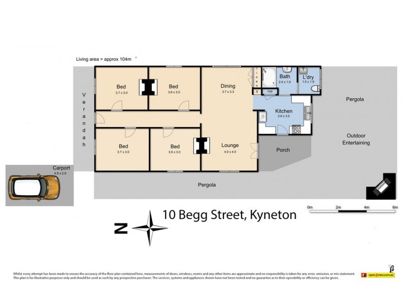 10 Begg Street, Kyneton VIC 3444 Floorplan