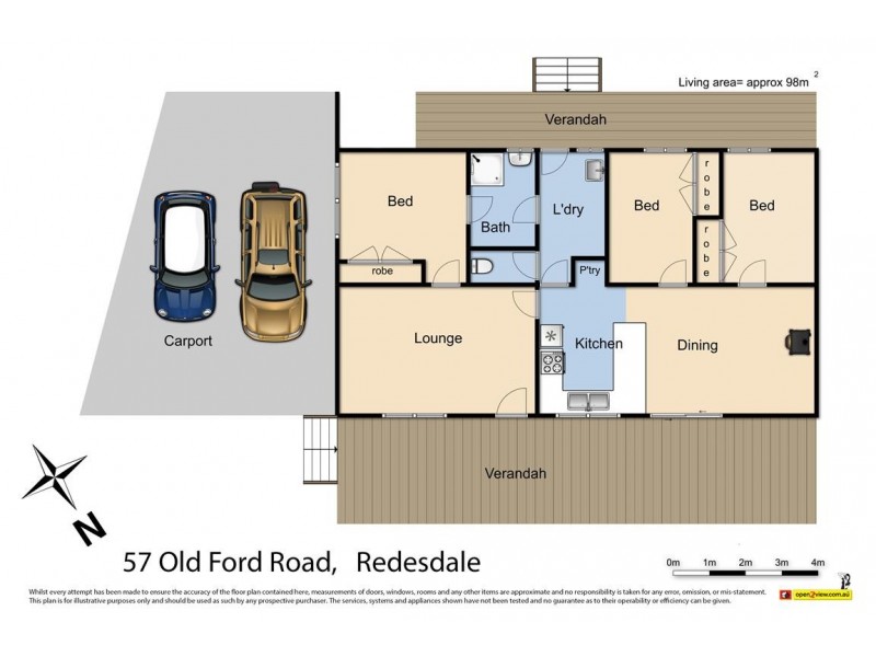 57 Old Ford Road, Redesdale VIC 3444 Floorplan
