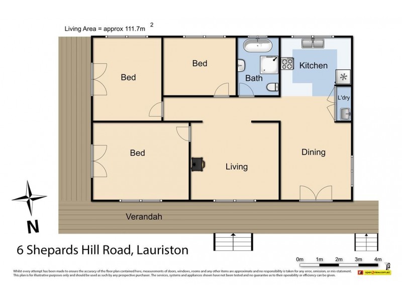 6 Shepherds Hill Road,, Lauriston VIC 3444 Floorplan