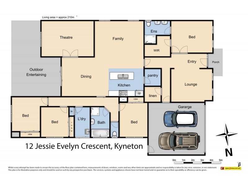 12 Jessie Evelyn Crescent, Kyneton VIC 3444 Floorplan