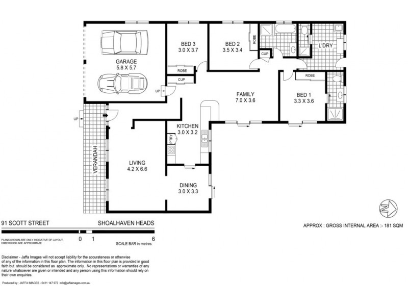 91 Scott Street, Shoalhaven Heads NSW 2535 Floorplan