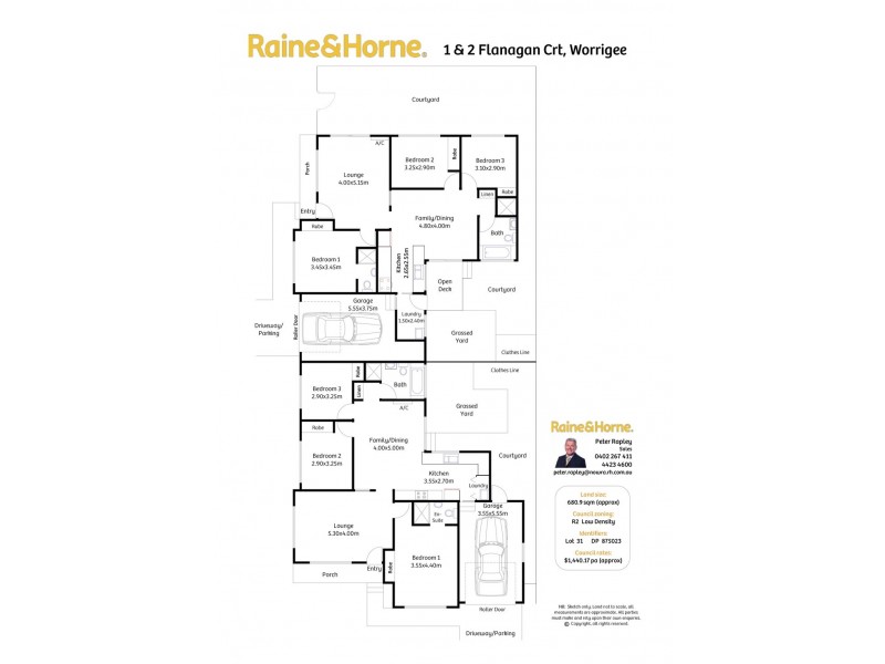 1 and 2/8 Flanagan Court, Worrigee NSW 2540 Floorplan