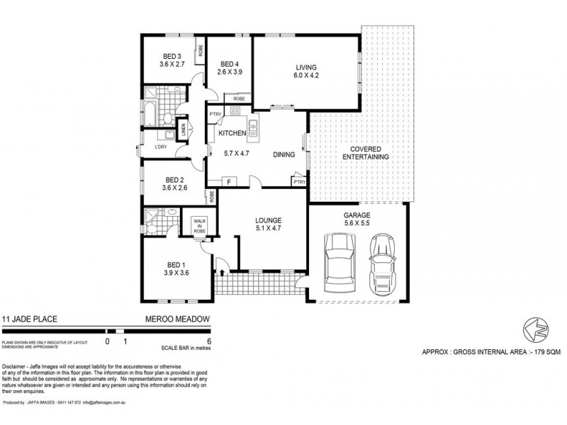 11 Jade Place, Meroo Meadow NSW 2540 Floorplan