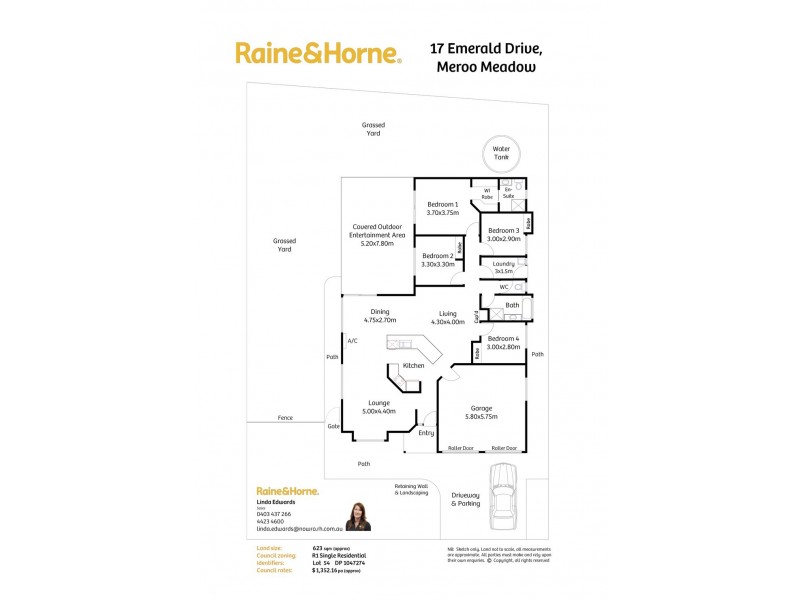 17 Emerald Drive, Meroo Meadow NSW 2540 Floorplan