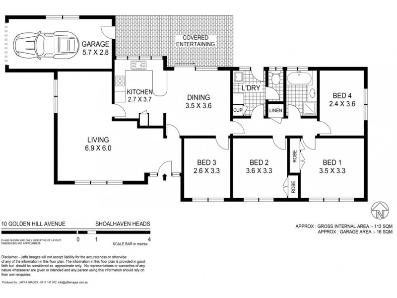 10 Golden Hill Avenue, Shoalhaven Heads NSW 2535 Floorplan