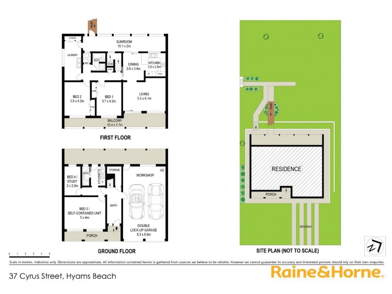 37 Cyrus Street, Hyams Beach NSW 2540 Floorplan