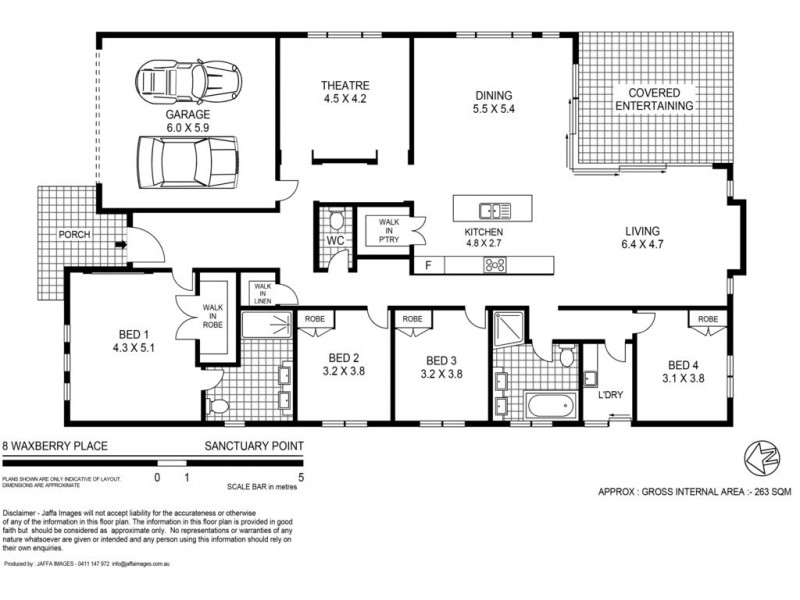 8 Waxberry Place, Sanctuary Point NSW 2540 Floorplan