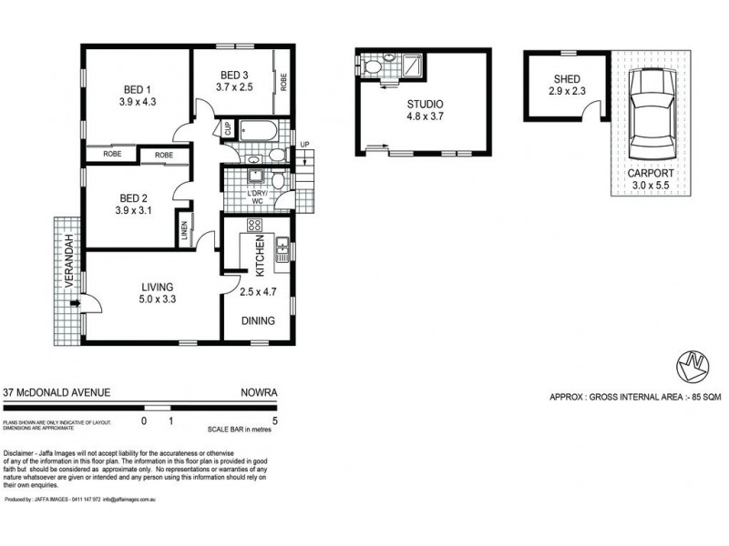 37 McDonald Avenue, Nowra NSW 2541 Floorplan