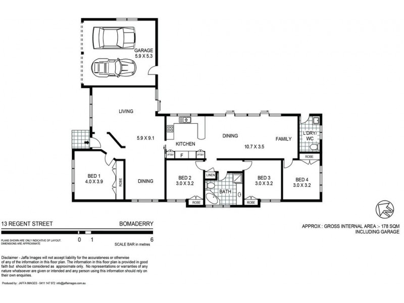 13 Regent Place, Bomaderry NSW 2541 Floorplan