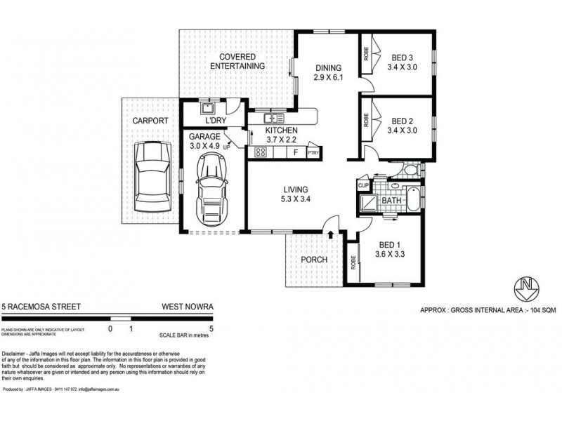 5 Racemosa Avenue, West Nowra NSW 2541 Floorplan