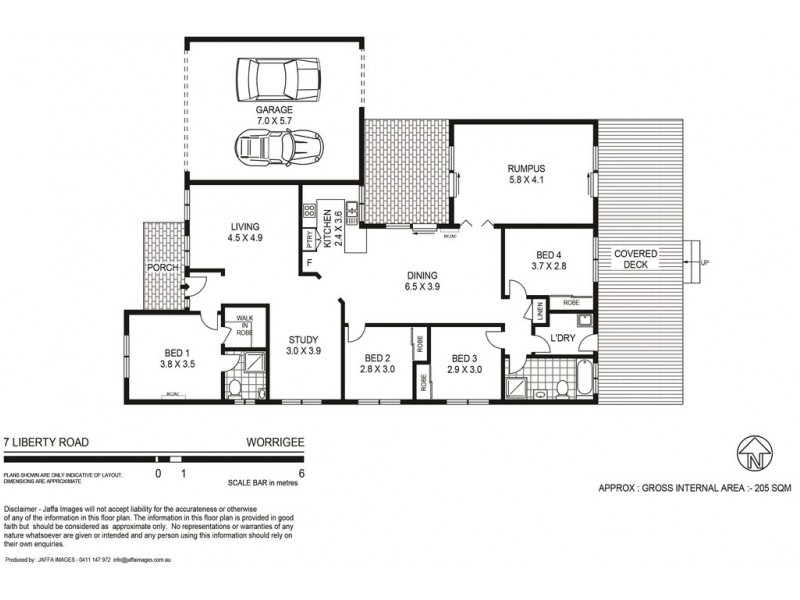 7 Liberty Road, Worrigee NSW 2540 Floorplan