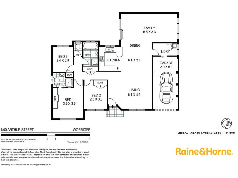 1/60 Arthur Street, Worrigee NSW 2540 Floorplan