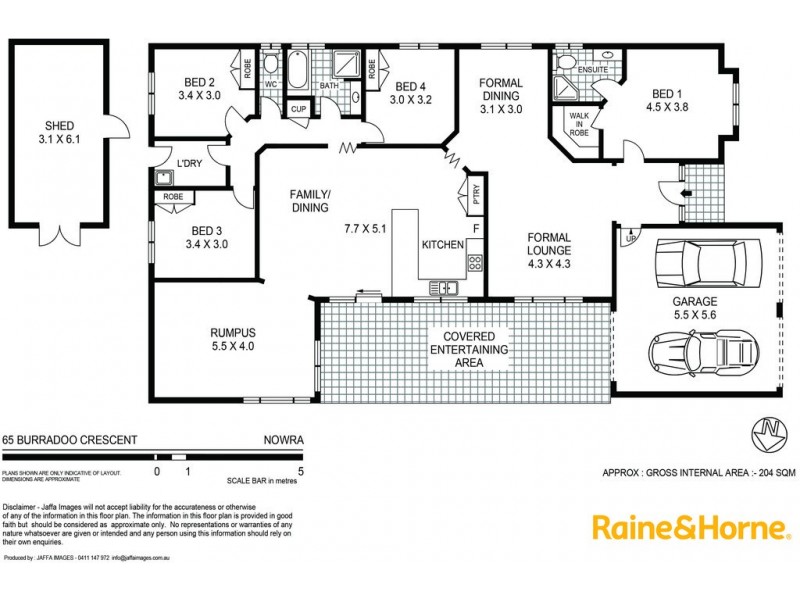 65 Burradoo Crescent, Nowra NSW 2541 Floorplan