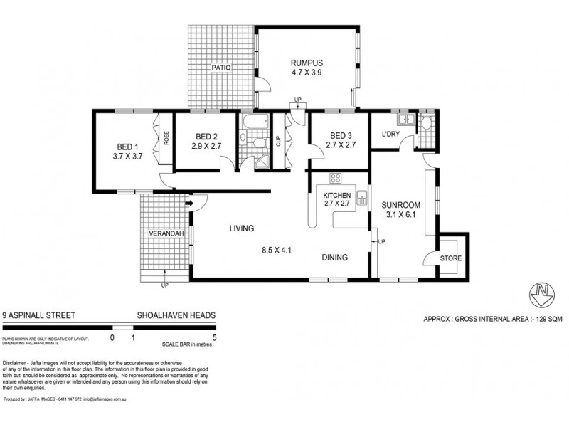 9 Aspinall Street, Shoalhaven Heads NSW 2535 Floorplan