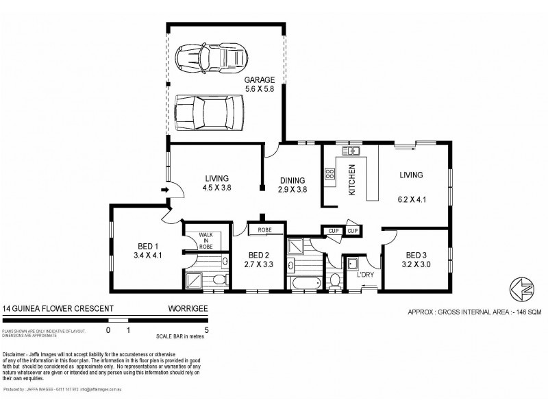 14 Guinea Flower Cres, Worrigee NSW 2540 Floorplan