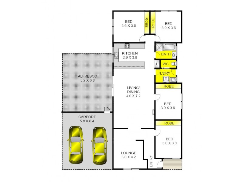 46 Kingsley Drive, Corio VIC 3214 Floorplan