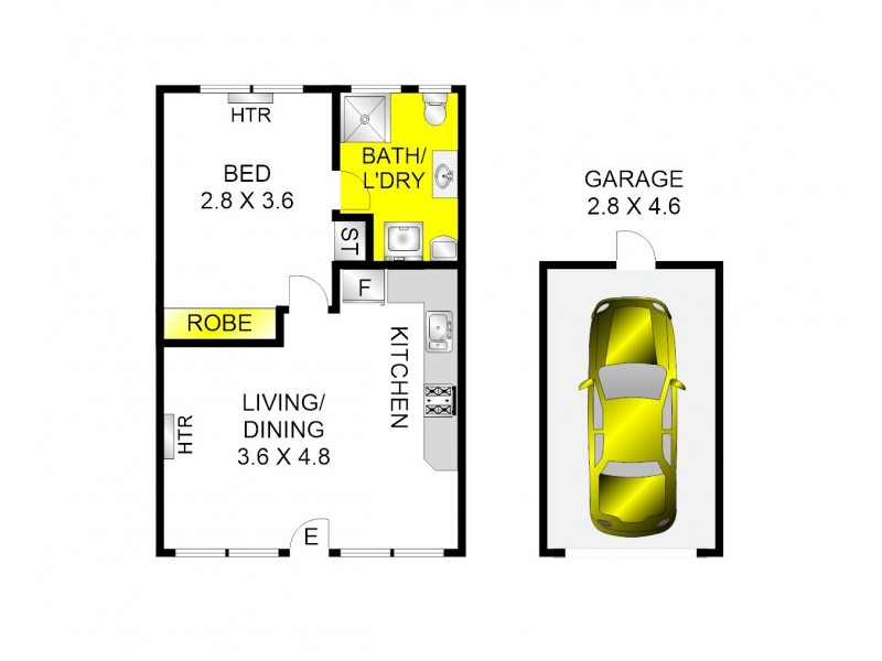 8/4 Fitzroy Street, Geelong VIC 3220 Floorplan