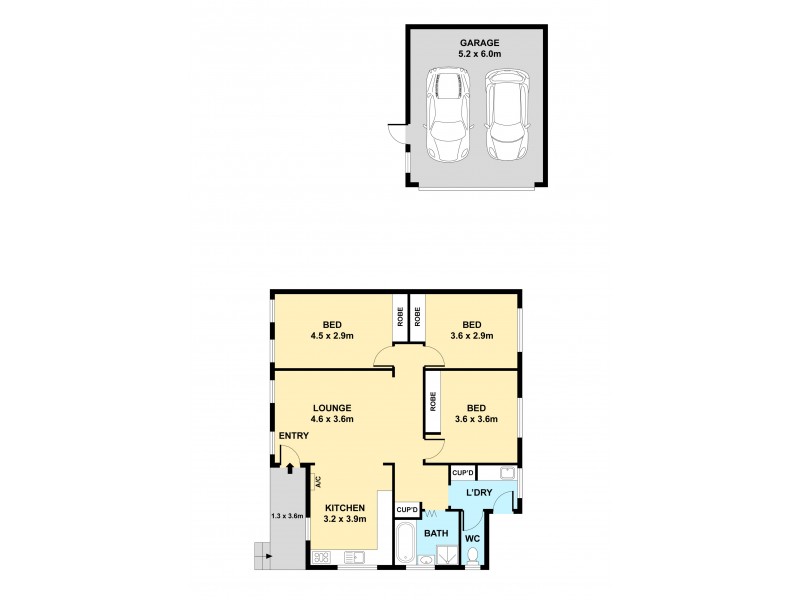 43 Kosciusko Avenue, Corio VIC 3214 Floorplan