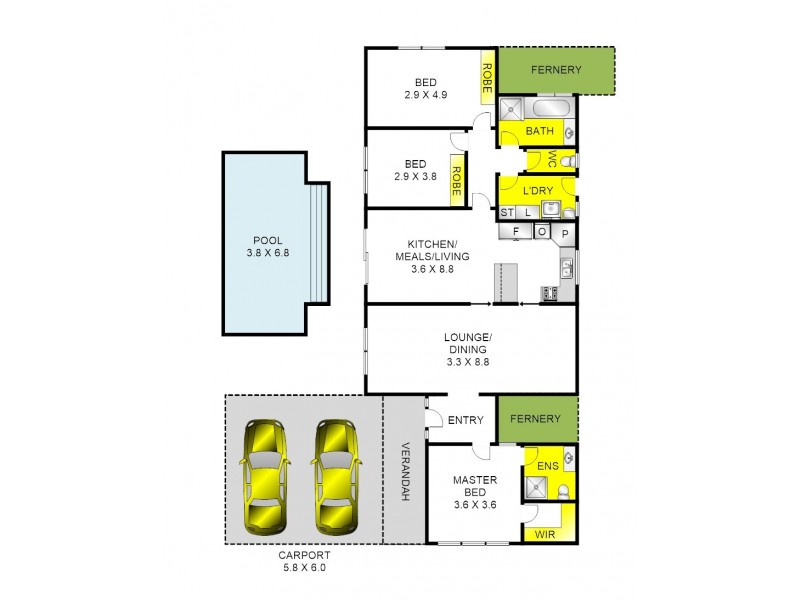 24 Cranbourne Drive, Corio VIC 3214 Floorplan
