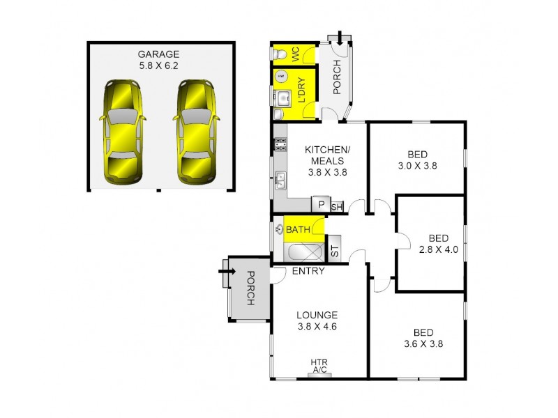20 Tennyson Street, Norlane VIC 3214 Floorplan
