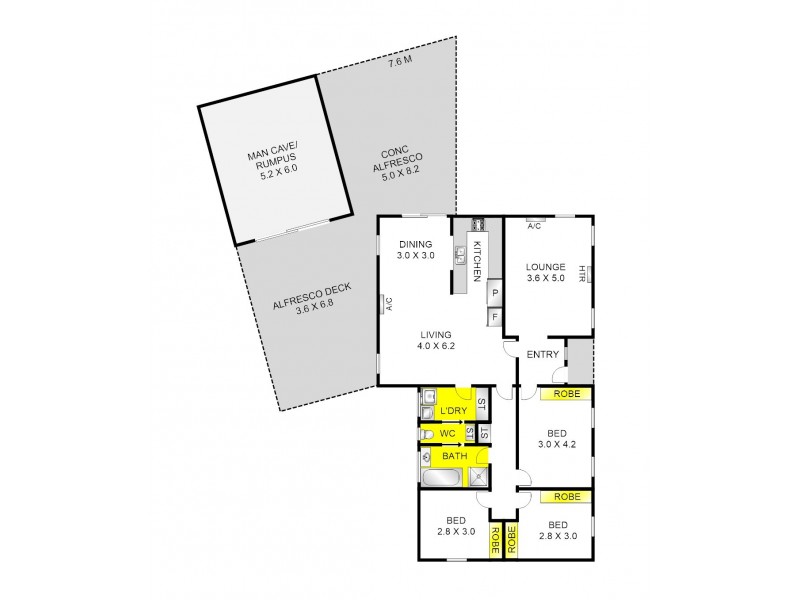 4 Prouse Court, Corio VIC 3214 Floorplan