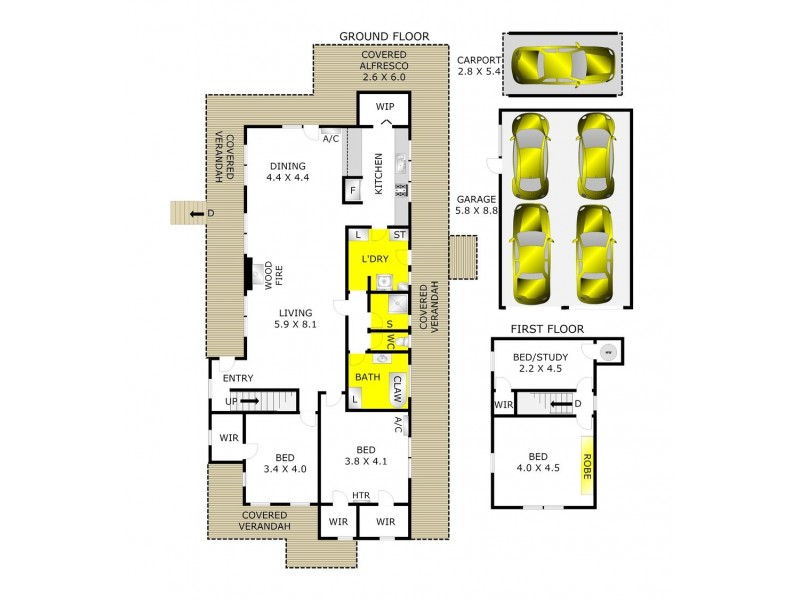 195 De Motts Road, Anakie VIC 3221 Floorplan