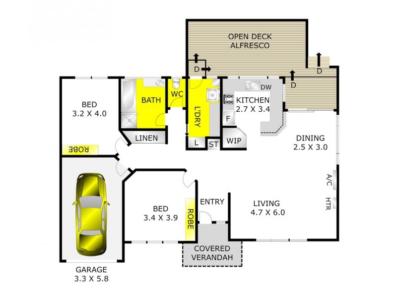 1/15 Coakley Crescent, Lovely Banks VIC 3221 Floorplan