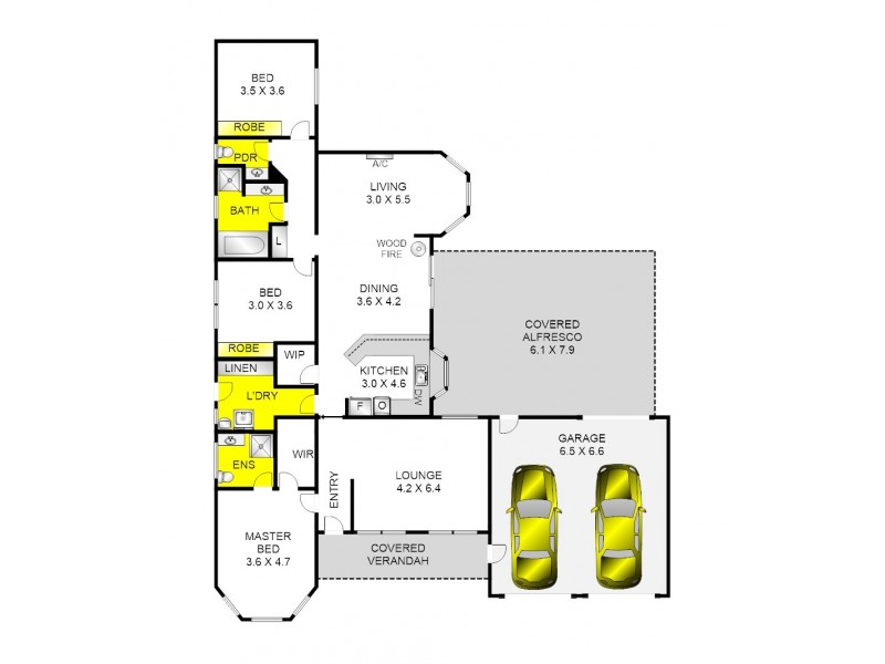 62 Bellnore Drive, Norlane VIC 3214 Floorplan