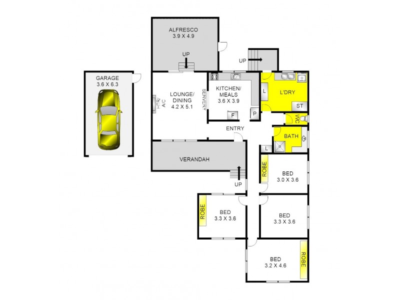 2 Clive Court, Corio VIC 3214 Floorplan