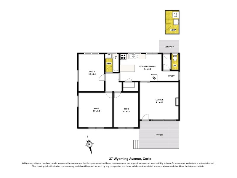 37 Wyoming Avenue, Corio VIC 3214 Floorplan
