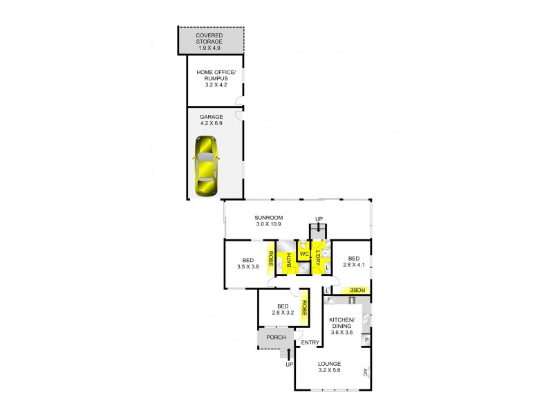 13 Moyston Grove, Corio VIC 3214 Floorplan