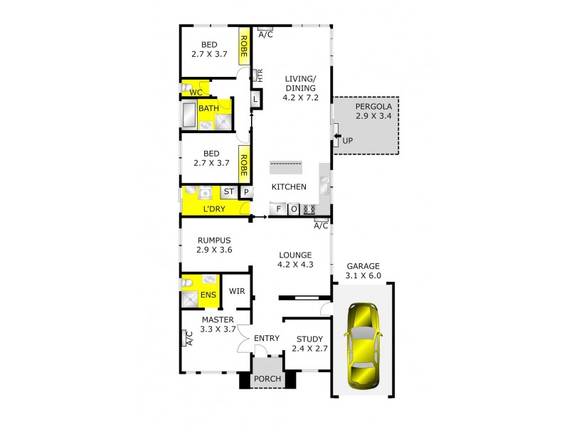 58 Streeton Close, Corio VIC 3214 Floorplan