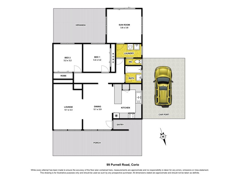 99 Purnell Road, Corio VIC 3214 Floorplan