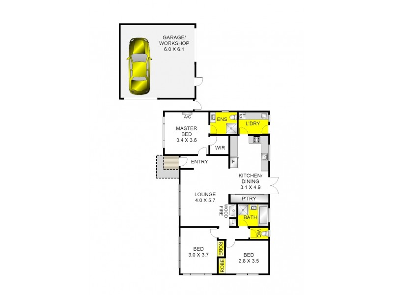 6 Vickers Court, Corio VIC 3214 Floorplan
