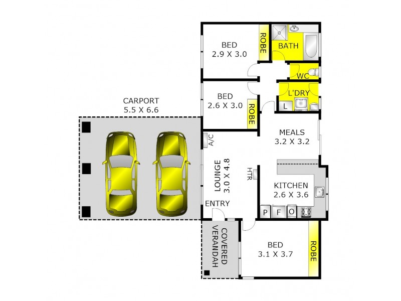 2 Beretta Court, Corio VIC 3214 Floorplan