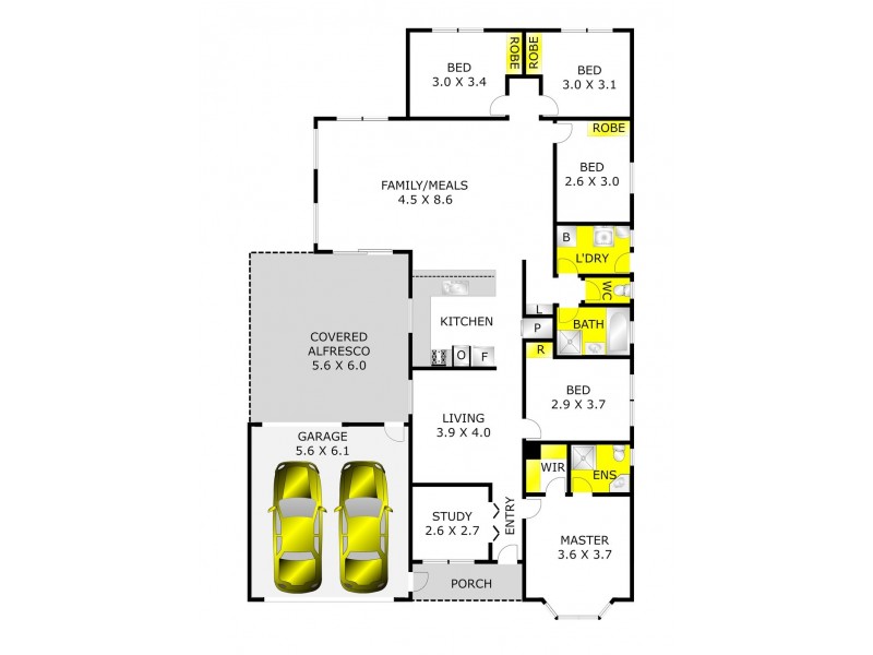 9 Agathea Close, Corio VIC 3214 Floorplan