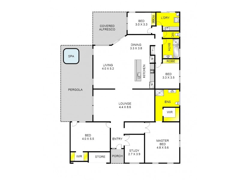 12 Agathea Close, Corio VIC 3214 Floorplan