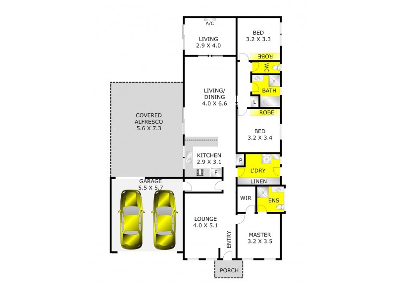 8 Achillea Close, Corio VIC 3214 Floorplan