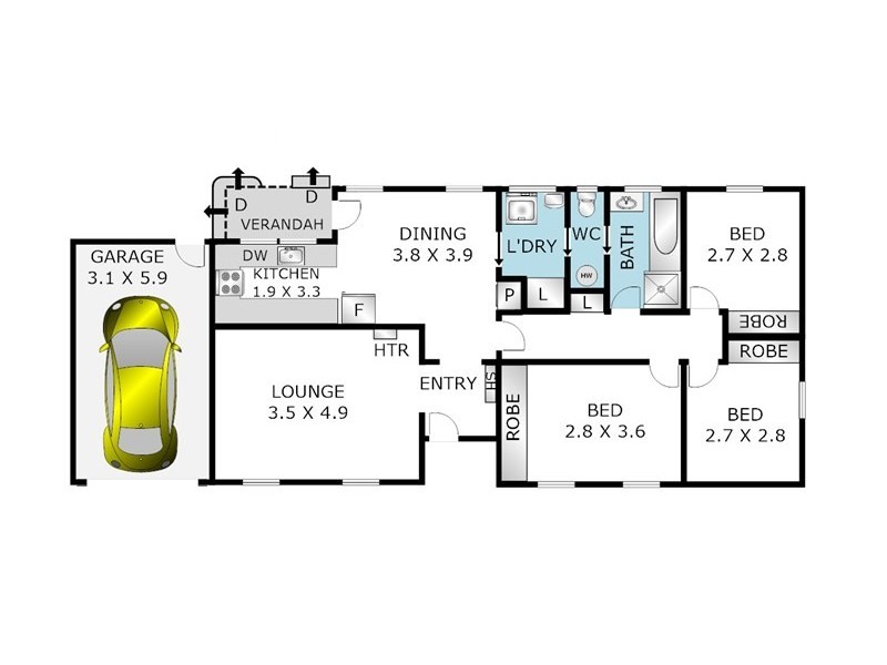 10 Cheshire Street, Corio VIC 3214 Floorplan