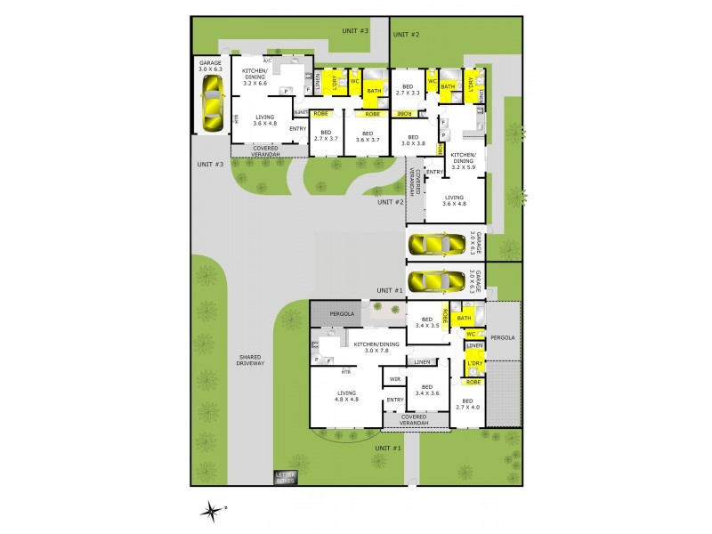 1, 2 and 3 / 80 Forest Road, Lara VIC 3212 Floorplan