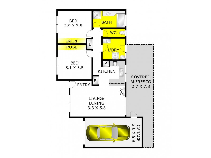 6/178 Matthews Road, Corio VIC 3214 Floorplan