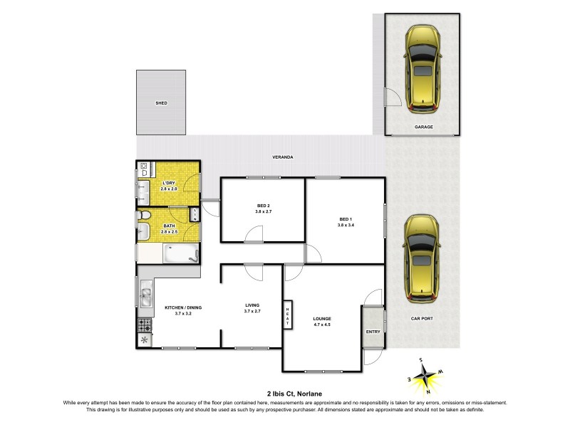 2 Ibis Court, Norlane VIC 3214 Floorplan