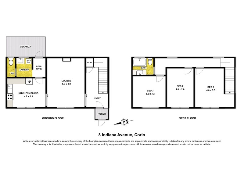 8 Indiana Avenue, Corio VIC 3214 Floorplan