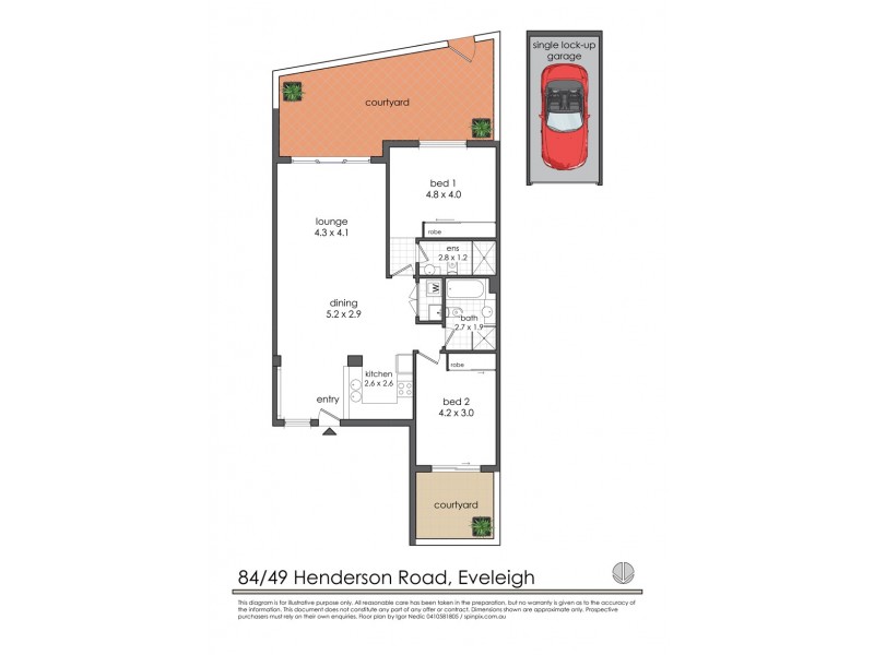 84/49 Henderson Road, Alexandria NSW 2015 Floorplan