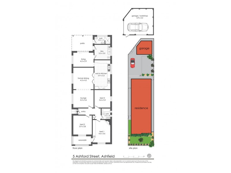 5 Ashford Street, Ashfield NSW 2131 Floorplan