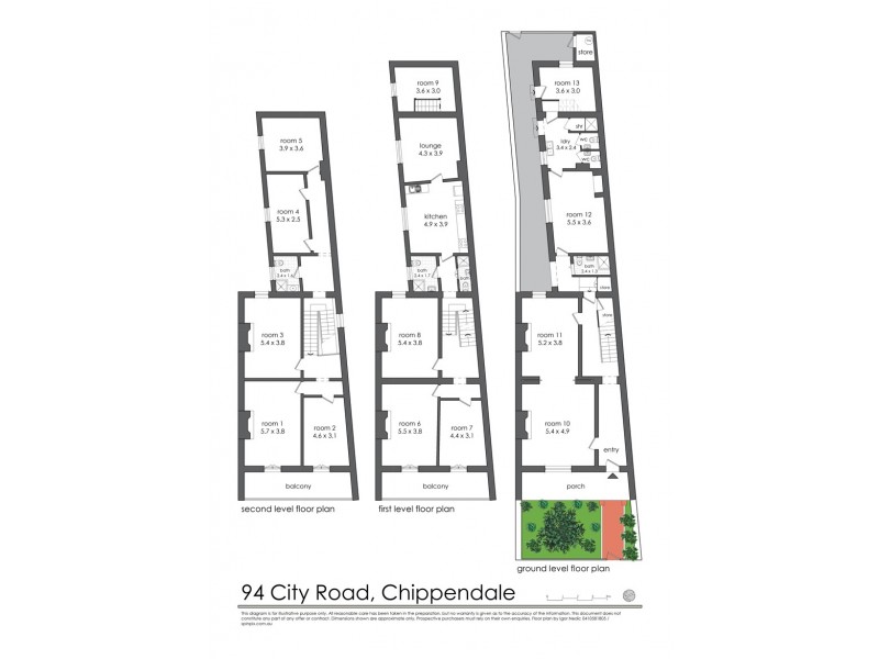 94 City Road, Chippendale NSW 2008 Floorplan