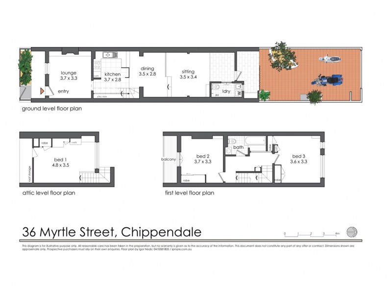 36 Myrtle Street, Chippendale NSW 2008 Floorplan